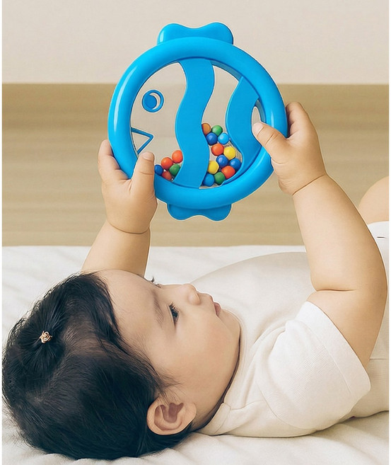 (다르담) 물고기 드럼 유아 음악 악기, 1개