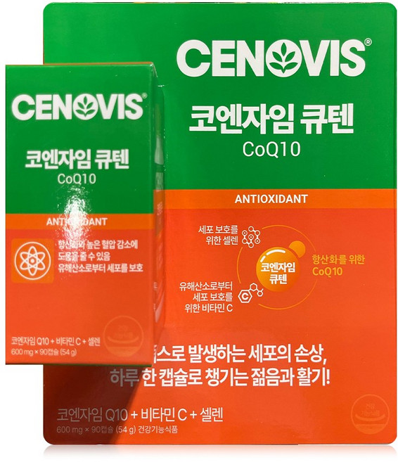 세노비스 코엔자임 큐텐 600mg x 90캡슐, 90정, 1개