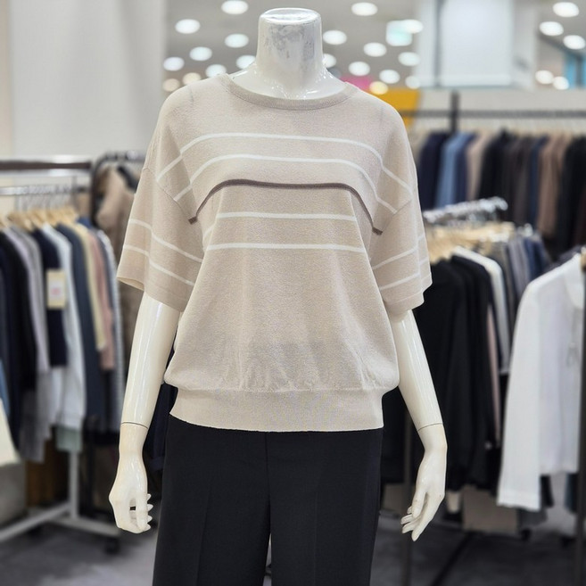 레노마레이디 스트라이프 니트 R3H22KPO010