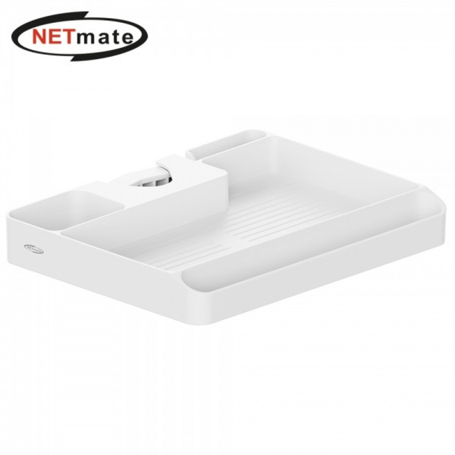 (강원전자) 모니터암 다용도 선반 NM-PMS48W (화이트), 1개