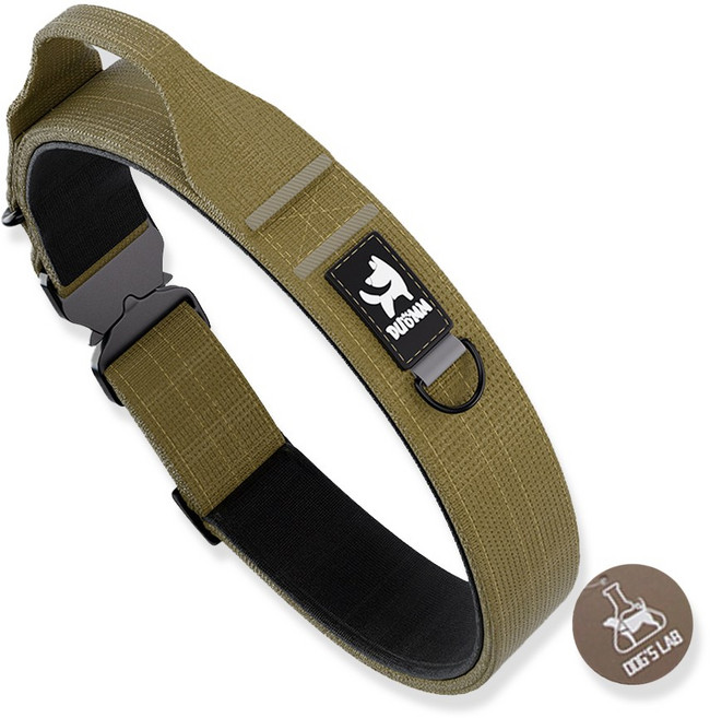 독스랩 중형견 대형견 컴포트 목줄 심플형, 1개, 심플브라운