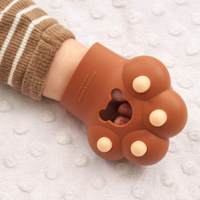 심통 단품 글러브치발기 2세대 동물시리즈 보관케이스포함, 치발기본품+단품케이스, 곰발바닥, 1세트