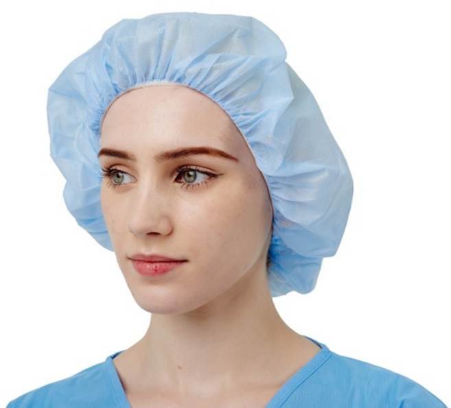 [세종헬스케어] 100장 방역 일회용 보호구 수술캡 의사캡 간호사캡 널스캡 위생모자 주방모자 블루, 본상품, 1개