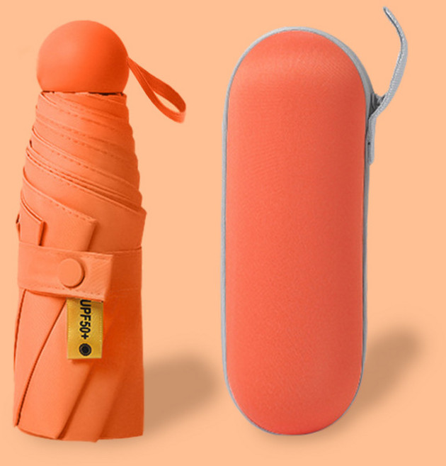 다루미 튼튼한 콤팩트 자외선 차단 우산 케이스 세트