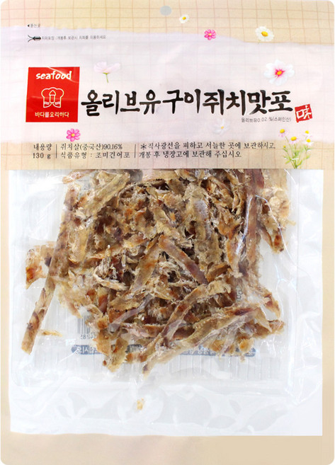 올리브유 구이 쥐치맛포 130g, 1개
