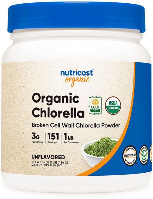 뉴트리코스트 클로렐라 브로큰 셀 월 파우더, 1개, 453g, 454g