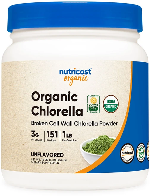 뉴트리코스트 클로렐라 브로큰 셀 월 파우더, 1개, 453g, 454g - 쿠팡