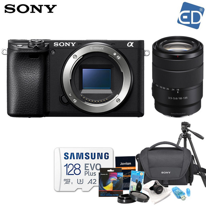 [소니정품] A6400 18-135mm 128GB 패키지 미러리스카메라 /ED, 소니 A6400+18-135mm 패키지