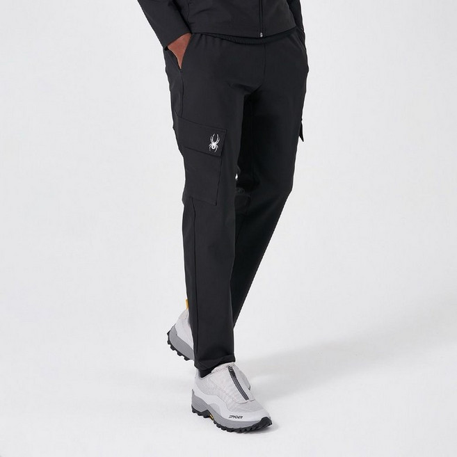 매장정품 SPYDER 스파이더 남성 더블 페이스 카고 트레이닝 팬츠 SPKPCNFP203MBLK 1081377