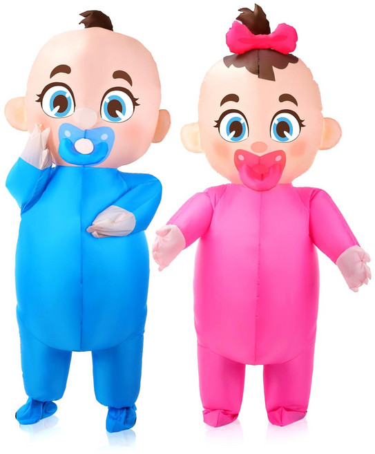 할로윈 코스프레의상 졸업사진 에어슈트 풍선 인형탈, 1개, 베이비풍선옷여아