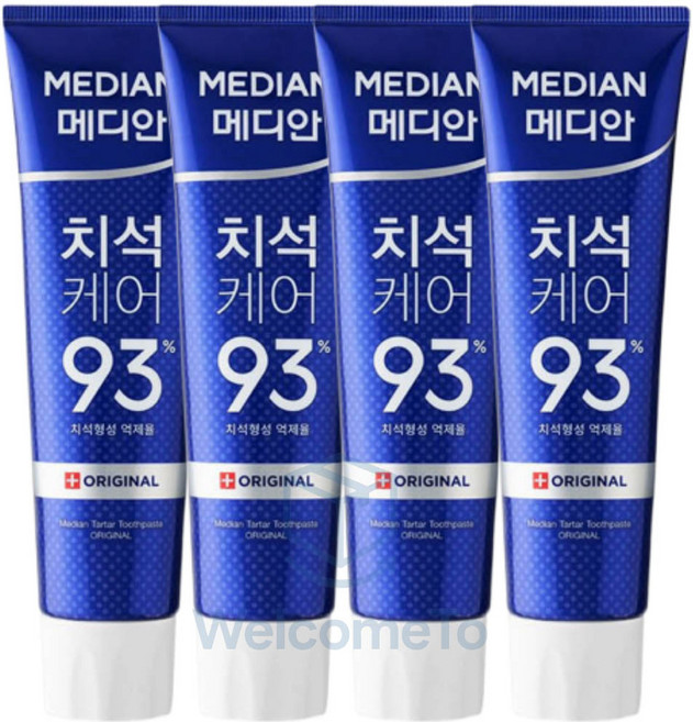 메디안 치석 케어 오리지널 치약, 120g, 4개