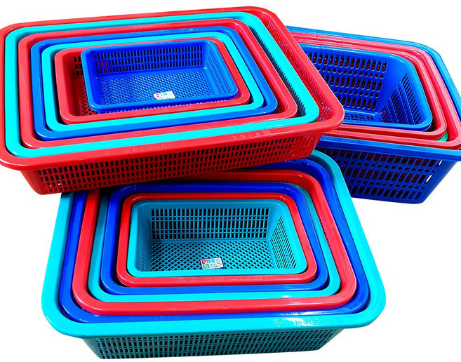 뉴사각 깊은 사각소쿠리 플라스틱 바구니 모음 다용도 바스켓 대형 소형 업소용, 01.뉴사각소쿠리, 블루
