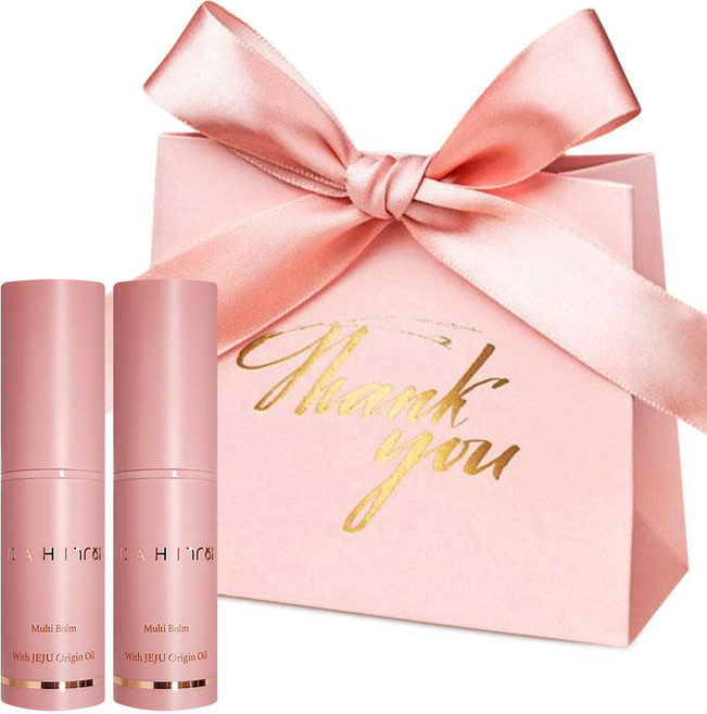 [선물포장] 가히 링클 바운스 멀티밤 본품 새해 단체 설날 연말 선물, 9g, 2개