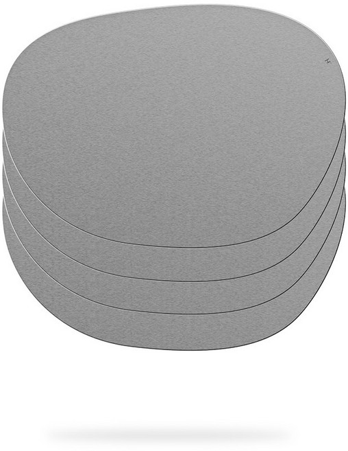 헤리터 수 테이블매트 및 코스터, 은, 4개, 테이블매트 (L)