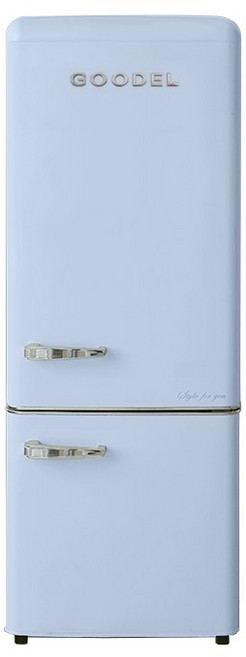 구델 리얼레트로 AI 200L 미니냉장고 방문설치, RGC20MDJ(스카이블루), 스카이블루