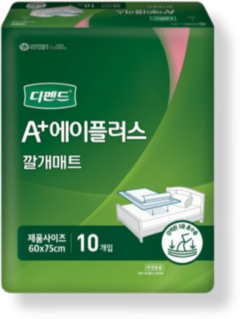 디펜드 에이플러스 깔개매트, 4개, 10매입
