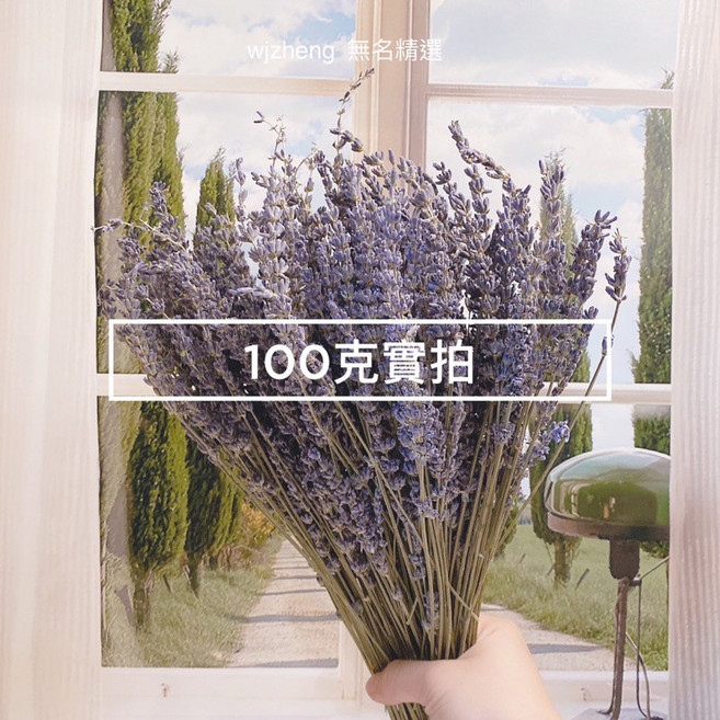 無名精選薰衣草乾燥花束 100克 英國藍 永生花 拍照裝飾 禮物, 一束100克