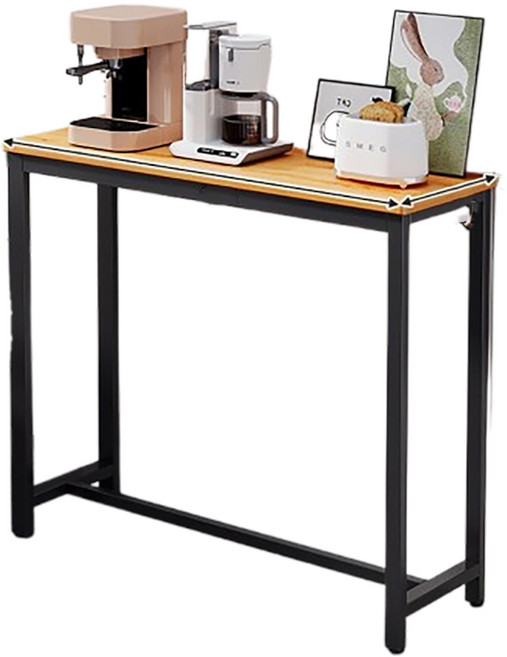 居家生活Easy Buy 餐桌 工作桌 電腦桌 吧檯桌, 後沙發置物架單層黑-80CM寬, 黑色