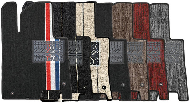 메이튼 기아 스팅어 전용 디자인 뉴코일매트 카매트 확장형 운전석, 블랙샌드, 스팅어 4륜 (17년05월~)_K706