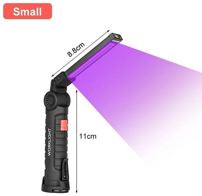 1 팩 휴대용 UV 램프 Uvc Led 스트립 살균기 완드 소독제 휴대 전화 살해를위한 스틱, 1)51 UV-Small