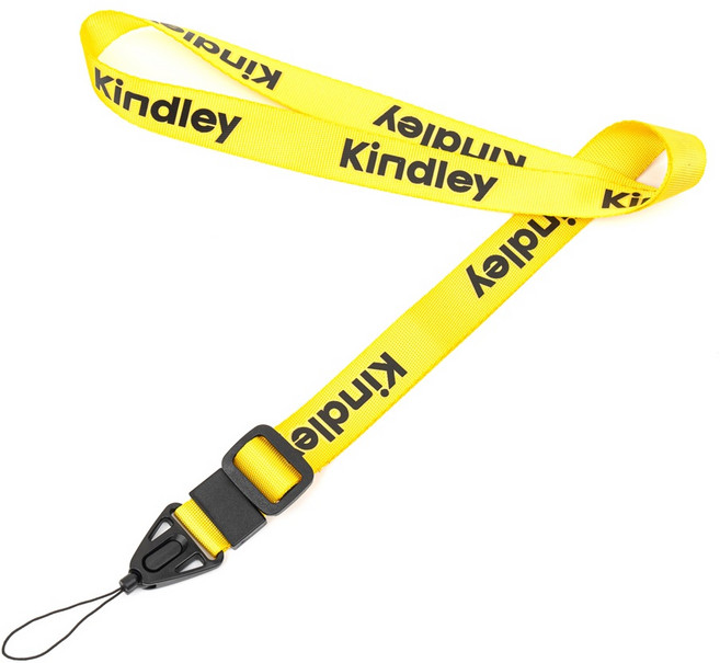 킨들리 휴대폰 스트랩 목걸이줄, 1개, 옐로우