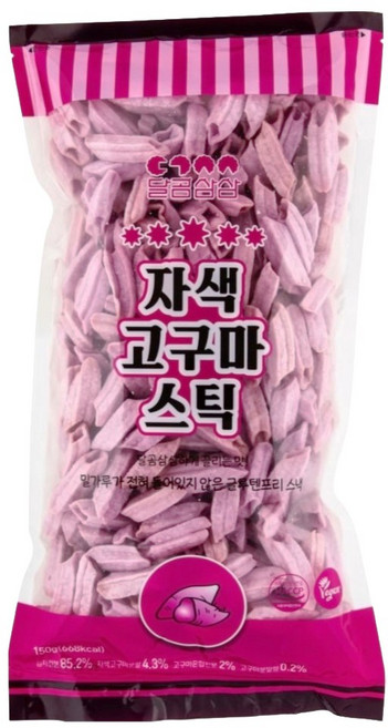 달곰삼삼 자색고구마스틱, 150g, 5개