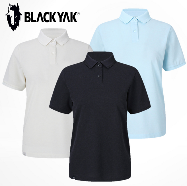 블랙야크 25년 폴로티셔츠 일상 캐주얼 기능성 아웃도어 여성 브리디 카라 반팔티