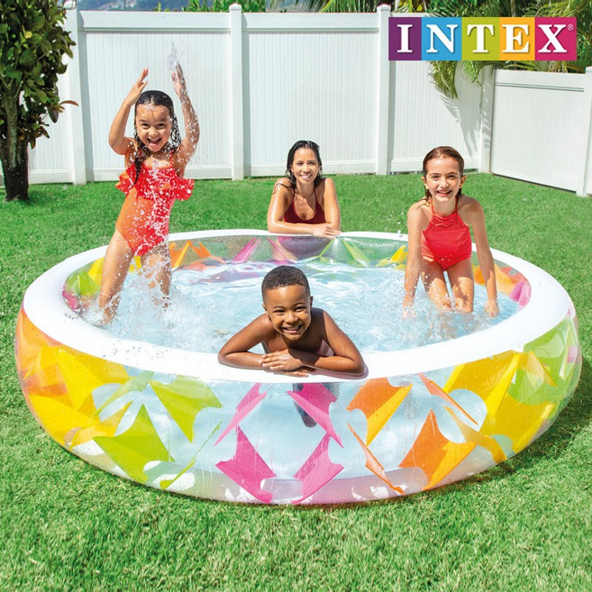 인텍스 핀휠 패밀리풀 56494 미니풀장 가족수영장 볼풀장 에어 유아 아기풀장 베란다풀, 56494 인텍스 핀휠 패밀리풀, 1개