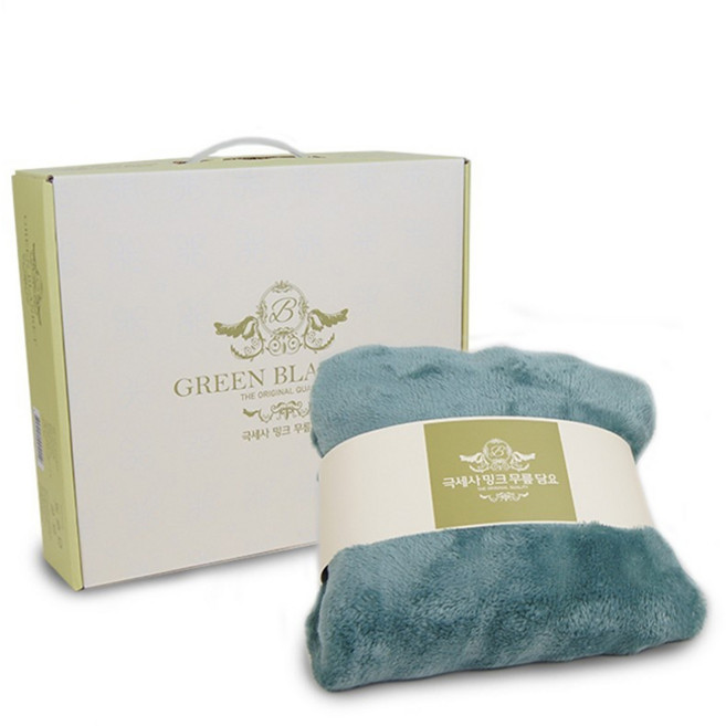 극세사 밍크 무릎담요 130x75 선물용 박스포장