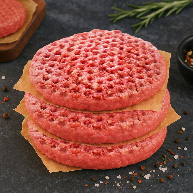 [담짜몰]육향가득 순소고기 버거용패티, 6개, 100g