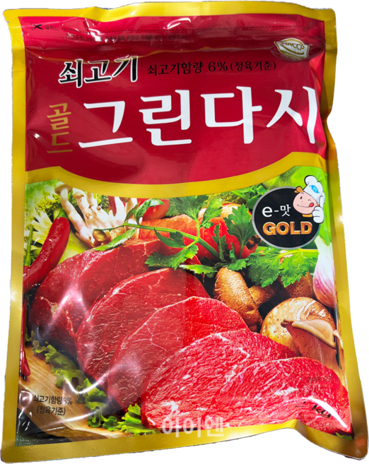 두원식품 쇠고기 골드 그린다시 2kg, 6개