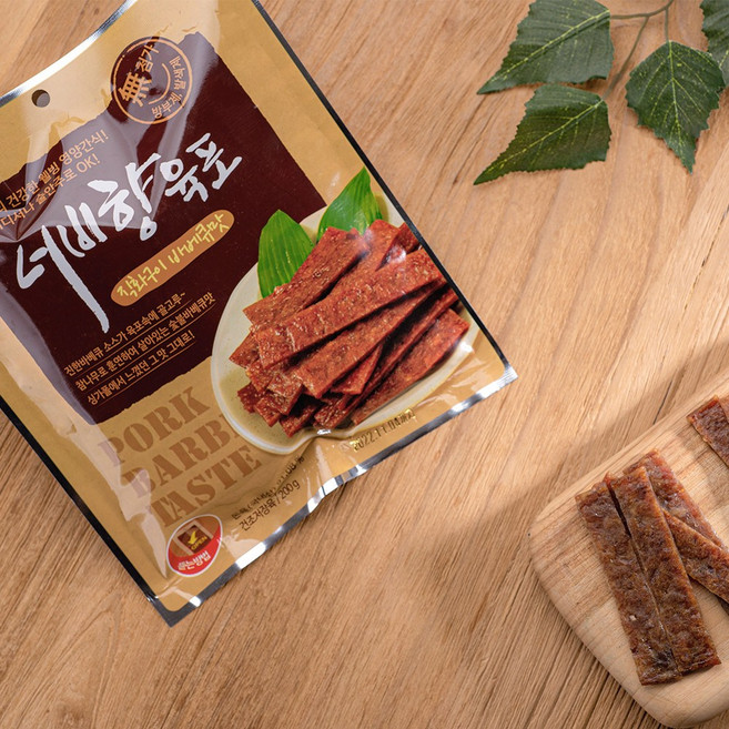 나래푸드 육포 너비향 바베큐맛 200g 개별진공포장 수제육포 해썹(HACCP), 1개