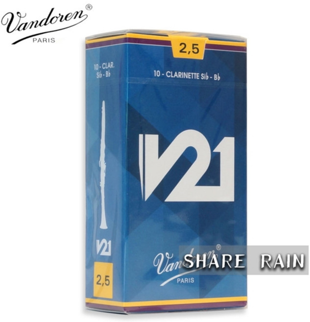 프랑스 반도렌 BB 변조 클라리넷 리드 V21 시리즈 리드, [01] v21 Clarinet 2.5, 1개