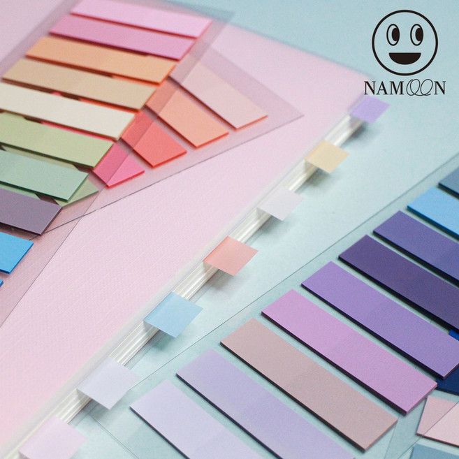 나문 점착 메모지 인덱스 포스트잇 플래그 메모잇 60컬러 세트, 컬러인덱스 (60컬러)