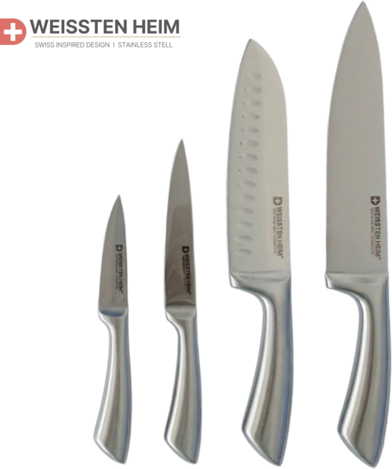 [3+1] 바이스텐하임 올스텐 나이프 주방 식칼 4종, 쉐프 + 산도쿠 + 유틸리티 + 과도, 1세트