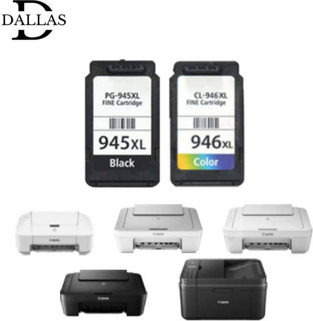 캐논 TS3490 잉크 호환, 1개, 업그레이드 PG945XL 검정색 대용량