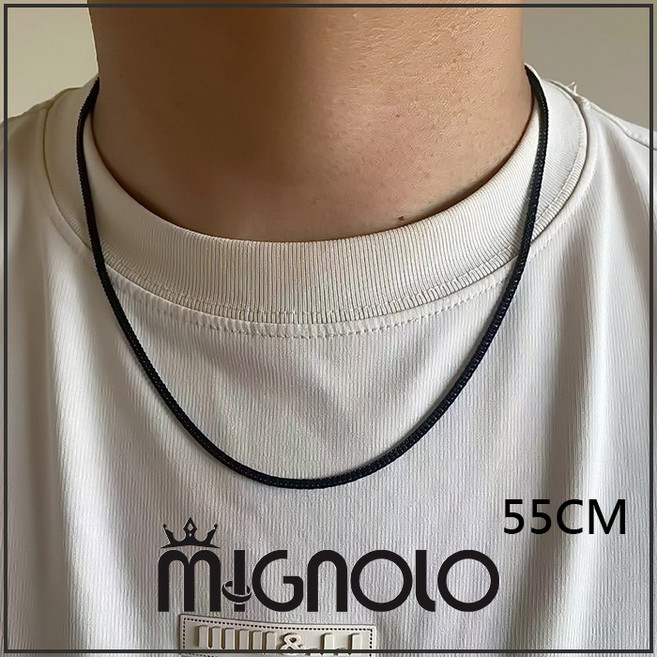 MIGNOLO 小古巴項鍊 2MM 鈦鋼 男生 嘻哈