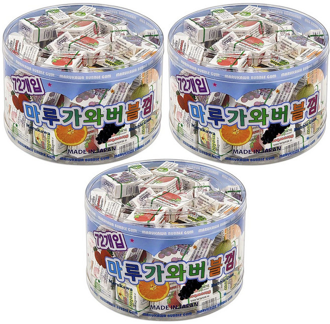 마루가와 버블껌 72개입, 216개, 5.4g