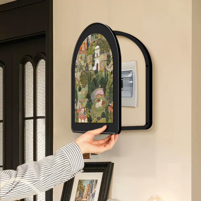 윈터커넥트 레트로 유화 두꺼비집 가리개 배전함커버 빈티지 인테리어 액자 차단기 덮개 현관 명화