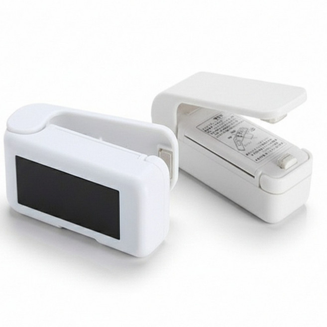 디오티 휴대용 미니 실링기 비닐 밀봉기 소형 포장기 밀폐 보관기, 화이트, 2개