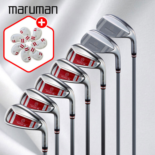[마제스티코리아] 마루망 2W 여성용 골프채 아이언세트 7개, maruman 2W 카본 샤프트 (L), 6irons (7-9.P.A.S)