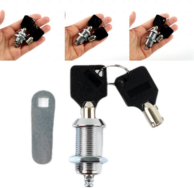 서랍장 락카 배전함 헬스장 캠락 케비넷 열쇠 캐비닛 책상 사무실 학원 수납장 원형키 키뭉치 락커룸 원형 자물쇠 캠록 공통키 열쇠뭉치 신발장 탈의실 잠금쇠 락카룸 락카장 동일키, C 30mm, 1개