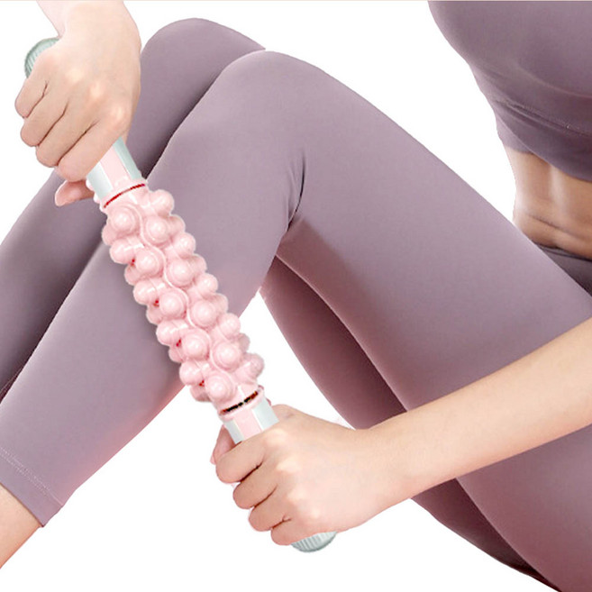 깔끔더하기 다리 마사지기 종아리 지압 롤러, 일반-라벤더퍼플, 2개