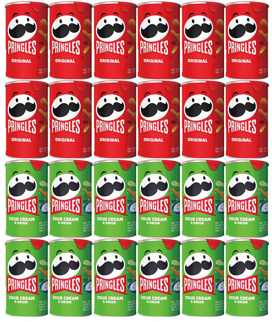 프링글스 오리지널 어니언 53g 24개 (각12개), 1세트, 1.27kg