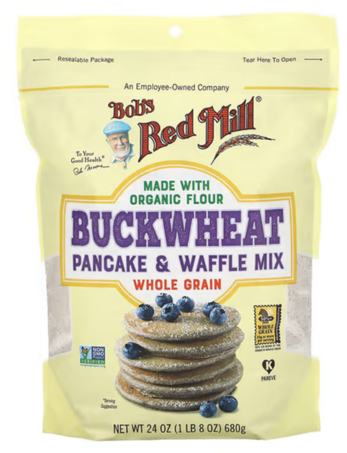 Bob's Red Mill 밥스레드밀 메밀 팬케이크 & 와플 믹스 통곡물, 680.388 g_메밀, 680g, 1개