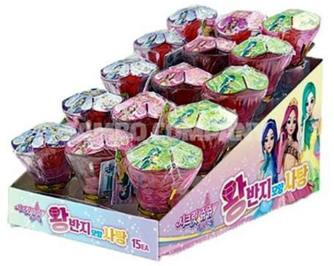 시크릿쥬쥬 왕반지 모양 사탕, 6g, 15개