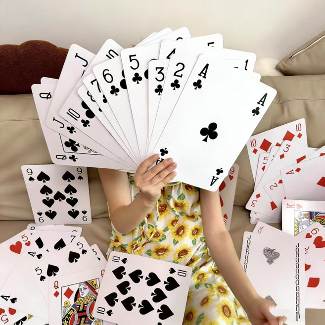 초대형 트러프 포커카드, 1세트, 혼합색