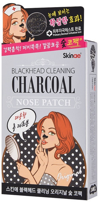 스킨애 블랙헤드 클리닝 오리지날 숯 코팩 대용량, 24개입, 1개