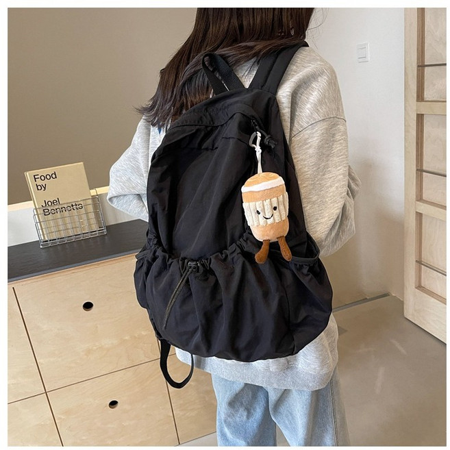 라꼼 여성 가벼운 데일리 신학기 경량 바스락 수납 포켓 백팩