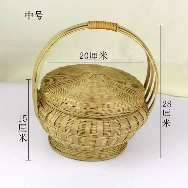 닭 산란둥지 메추리 계란 산란박스 소형 풀집 알낳는집 병아리 짚 슬리퍼, 1개, B. 뚜껑이 있는 휴대용 원형 바구니 중간 직경 0cm